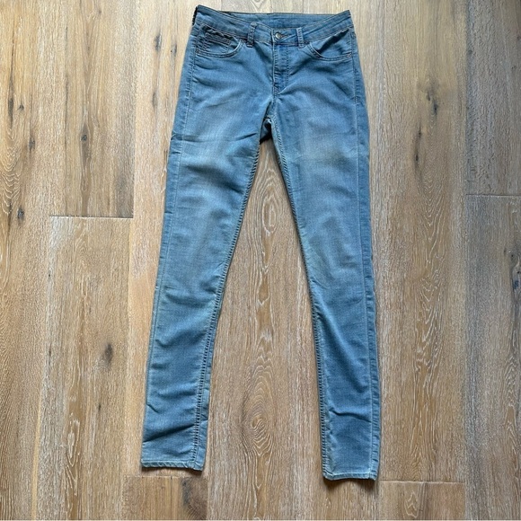 Divided Blue Skinny Jeans by H & M Low Rise Light Wash - Size 6 - Picture 12 of 13